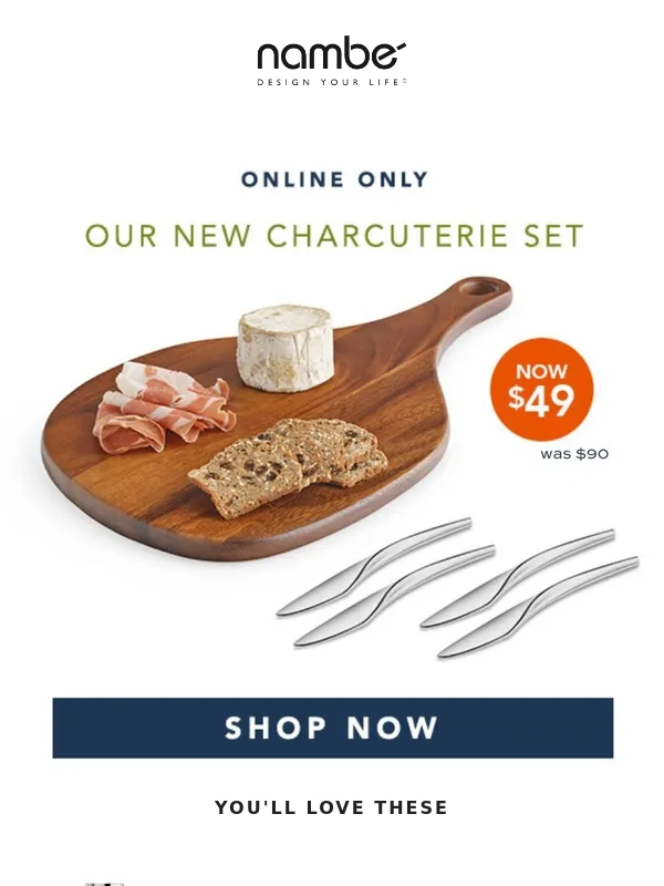 Nambe - ?Charcuterie Set: Now $49