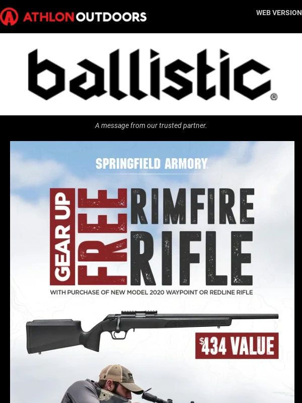 Springfield Armory - Buy A Rifle. Get One Free. Springfield Armory Model 2020 Gear Up