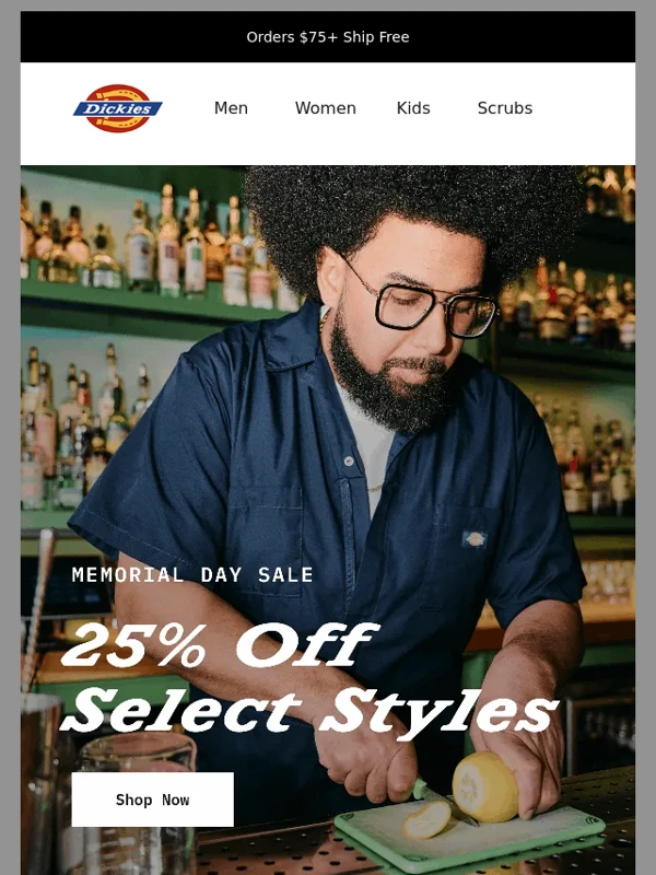 Dickies - This Weekend Only: 25% Off