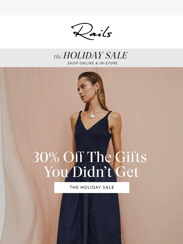 Rails - 30% Off The Gifts You Didn’t Get