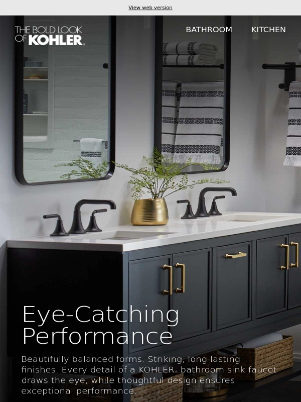 KOHLER - Every Bathroom Needs a Beautiful Faucet