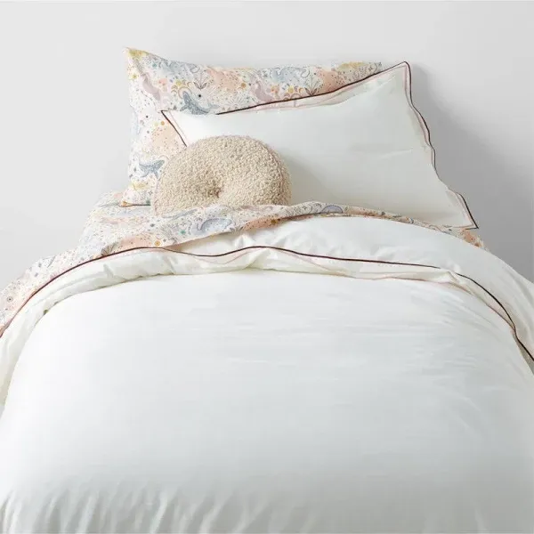 Crate & Kids Serenity Double Flange Colorway Organic Cotton Sateen Kids