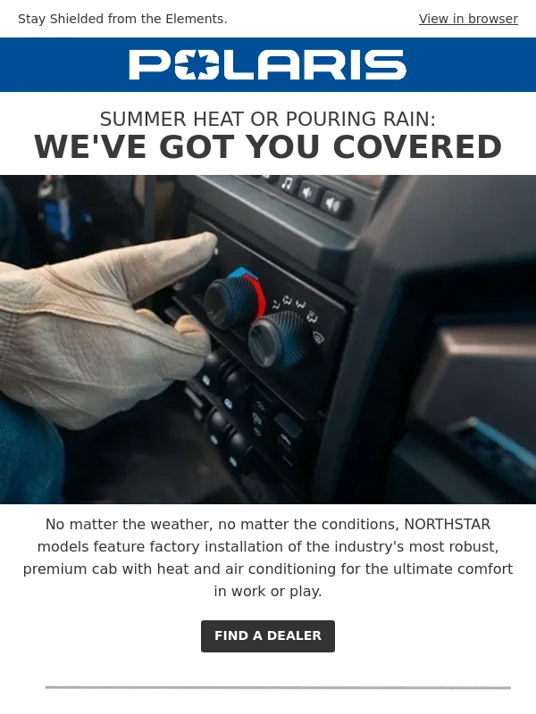 Polaris - Keep cool and dry | RANGER NORTHSTAR