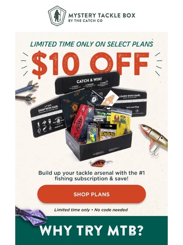 Mystery Tackle Box - ⚠️ $10 off select plans ⚠️