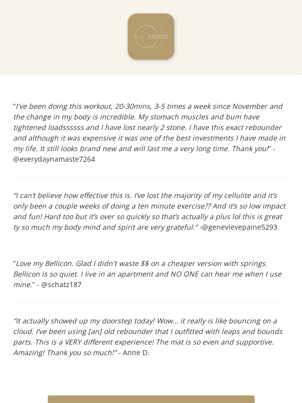 Bellicon - “I can’t believe how effective this is. I’ve lost the majority of my cellulite and it’s only been a couple weeks” ?