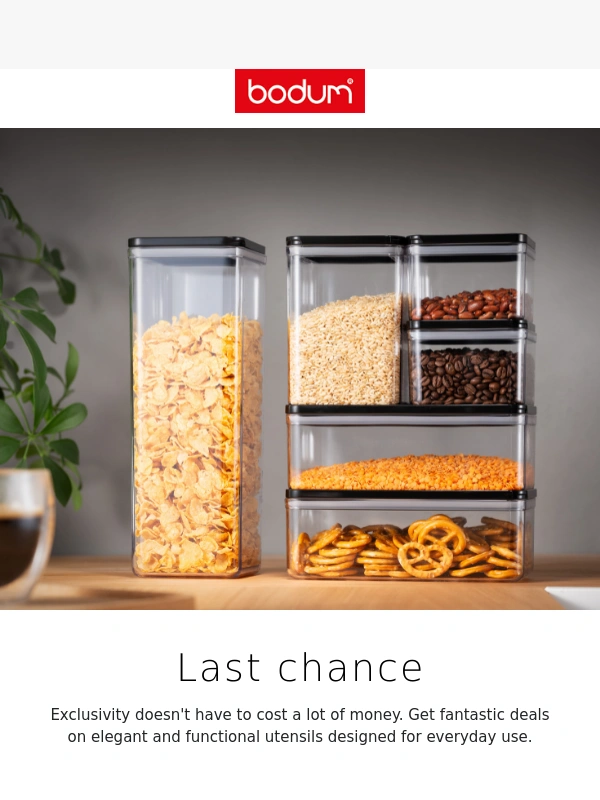 Bodum - Exclusive Prices Ending Soon!