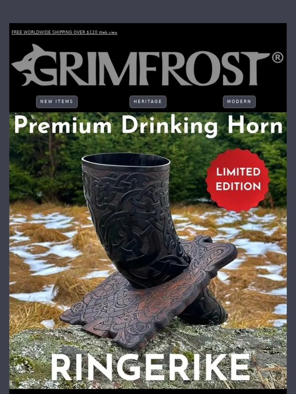 Grimfrost - Limited Edition: Premium Drinking Horn