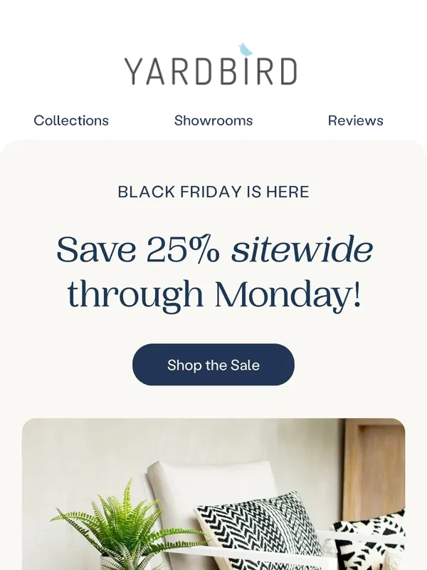 Yardbird - Save 25% sitewide through Monday