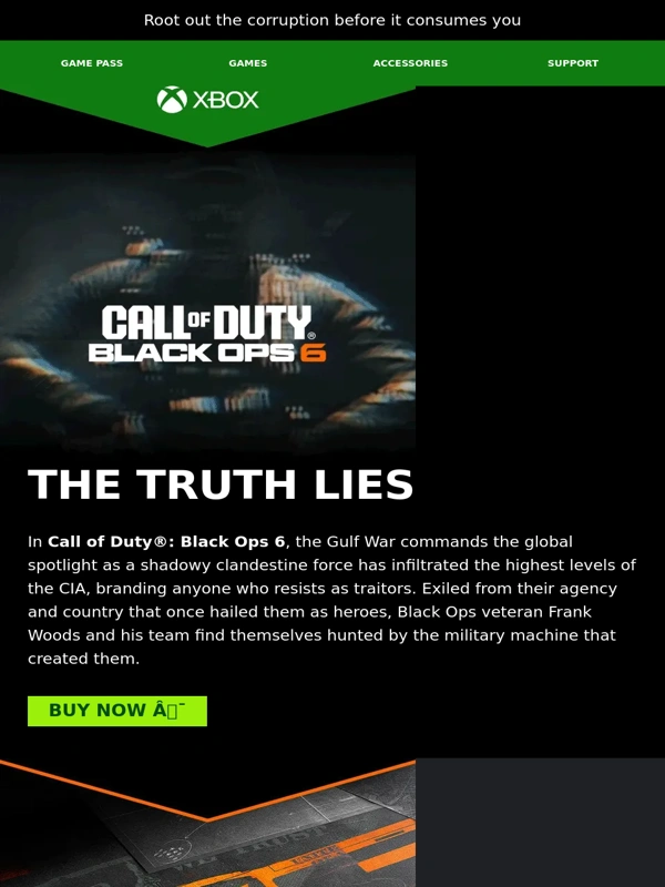 Xbox - Strike from the shadows now in Call of Duty®: Black Ops 6