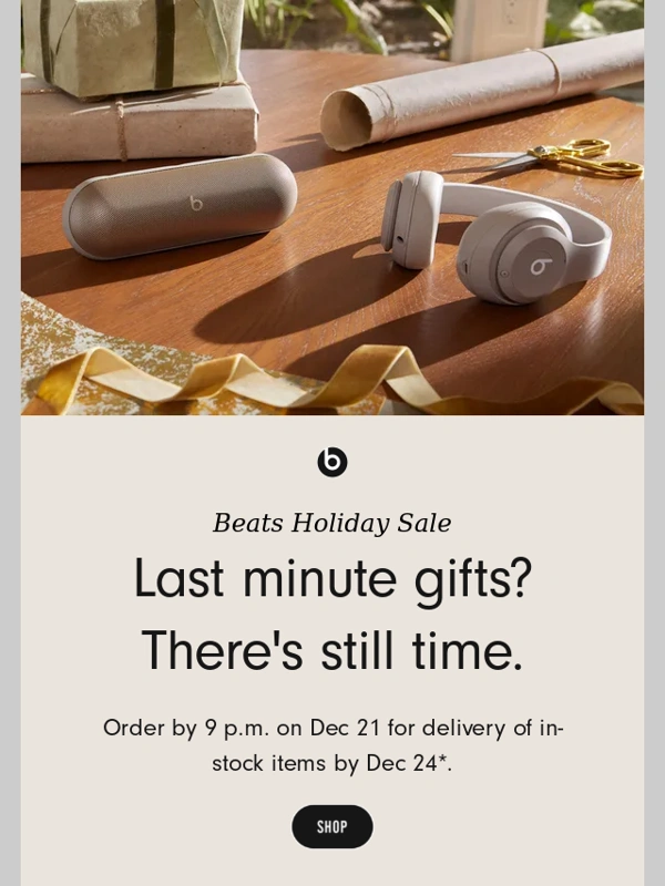 Beats by Dre - Save up to $180 on last-minute gifts