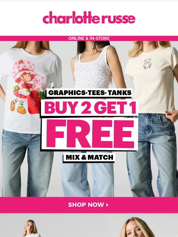Charlotte Russe - And it was Buy 2,Get 1 FREE?! ??