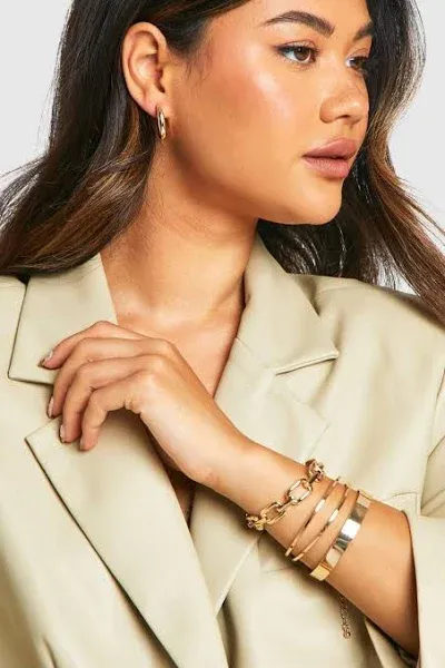 Boohoo Chunky Bangle Bracelet Pack