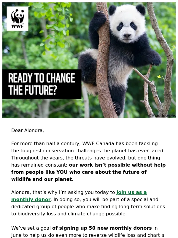 WWF - Ready to change the future?