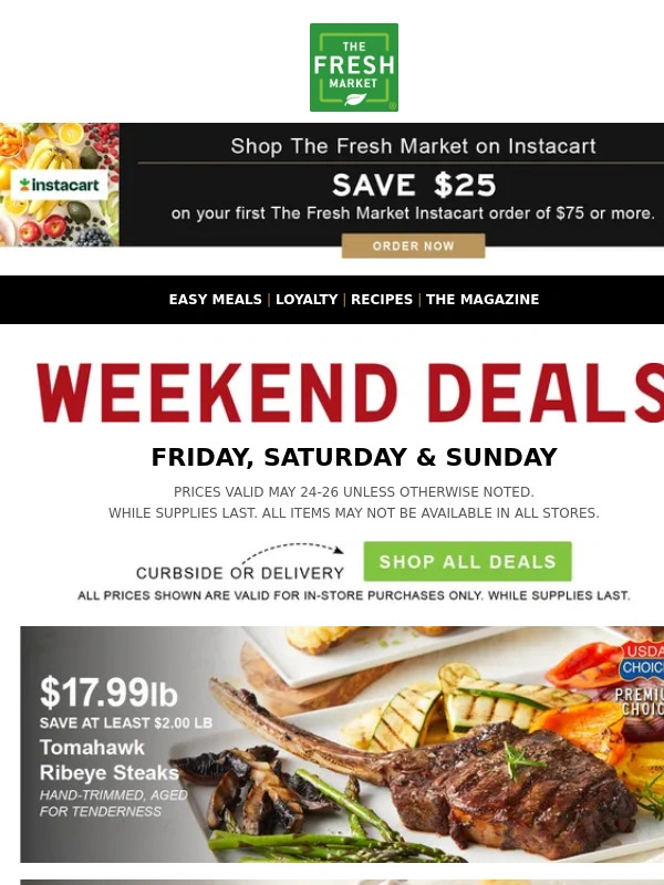 Uber Eats - Plan a Memorial Day Surf & Turf feast