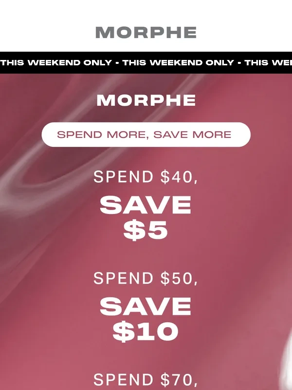 Morphe - UP TO $20 OFF STARTS NOW