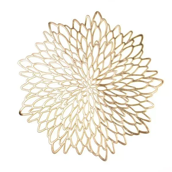 DailySale Silver and Gold Decorative Placemats