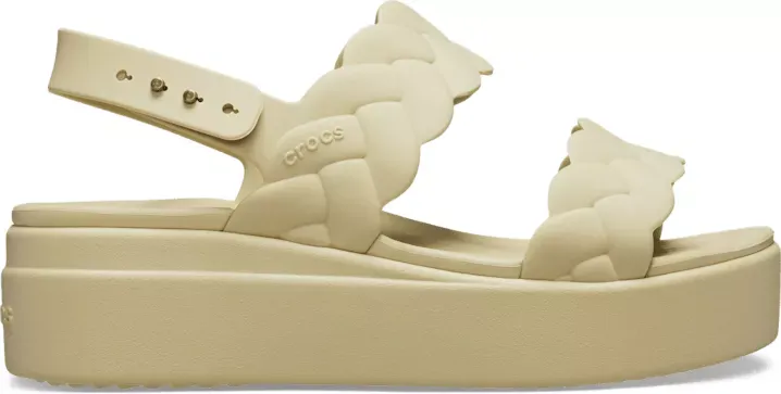 Crocs Brooklyn Woven Low Wedge - Size: W4 - Female