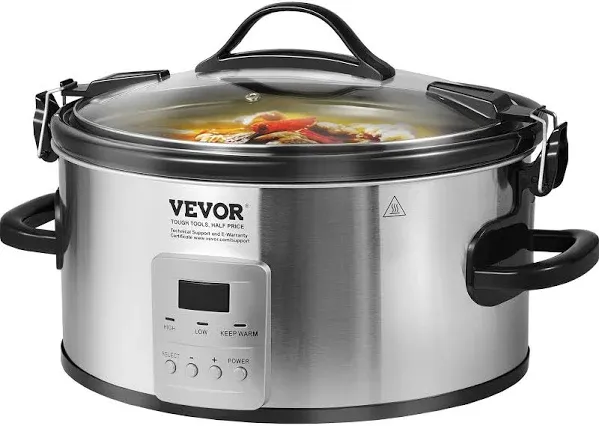VEVOR Slow Cooker 6QT