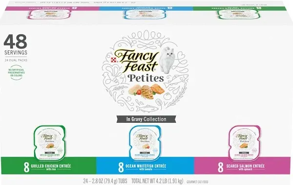 Fancy FEAST Petites Gourmet Wet Cat Food Variety Pack