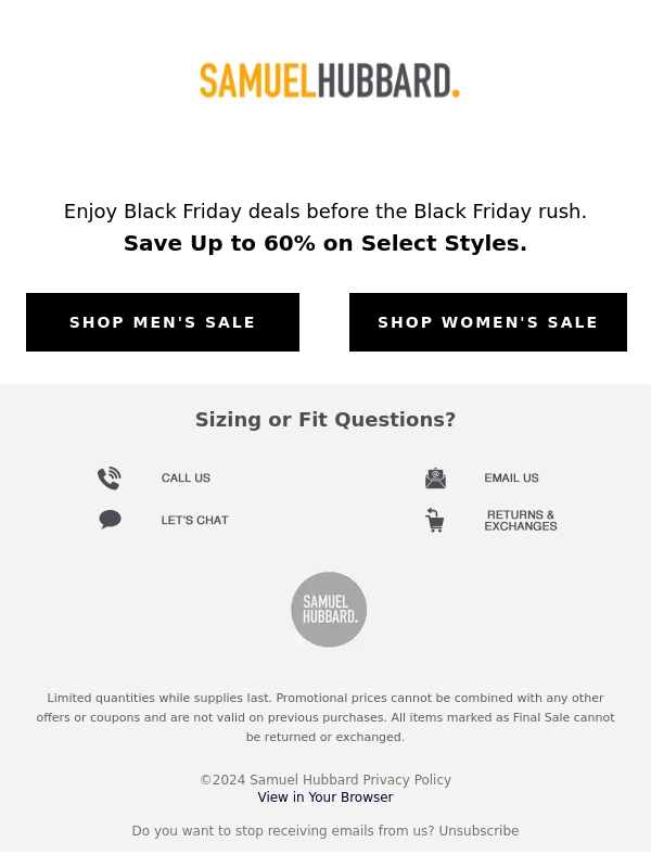 Samuel Hubbard - VIP Exclusive: Black Friday is Here!