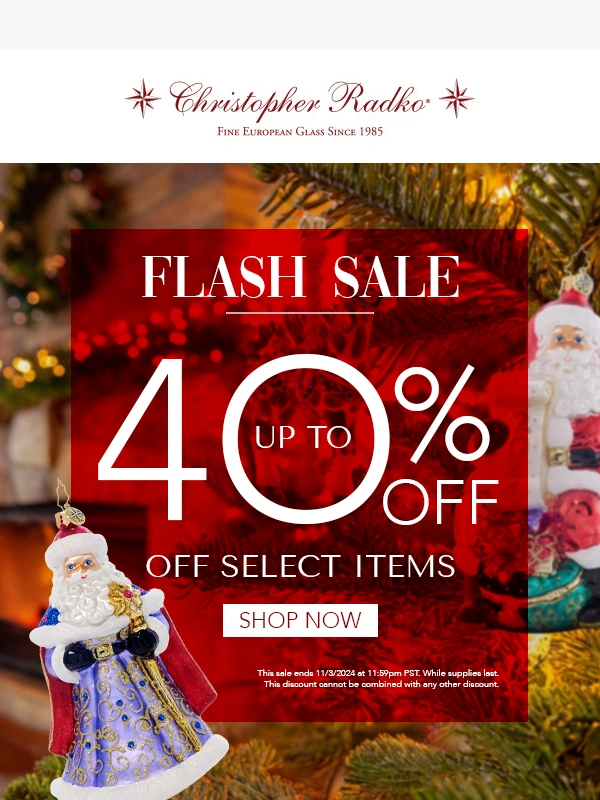Christopher Radko - ‼️ FLASH SALE EXTENDED ‼️ Up to 40% OFF ?️
