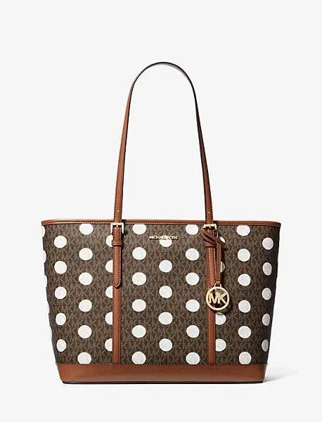 Michael Kors Jet Set Large Polka Dot Tote Bag
