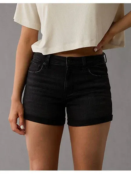 AE Next Level Low-Rise Denim Midi Short