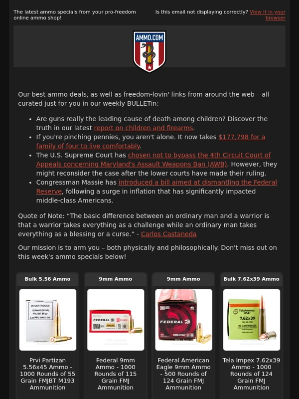 Ammo - May 24 ammo deals + 2A Updates