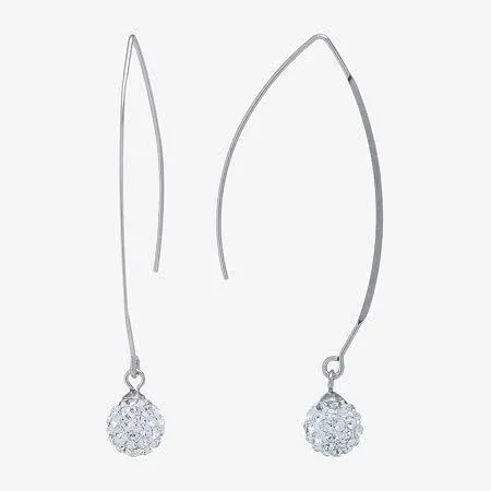 Giani Bernini Women's Sterling Silver Crystal Ball Hook Earrings