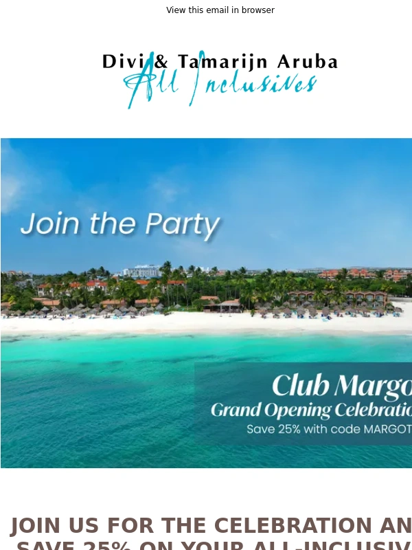 Tamarijn Aruba - Join the Party with 25% Savings