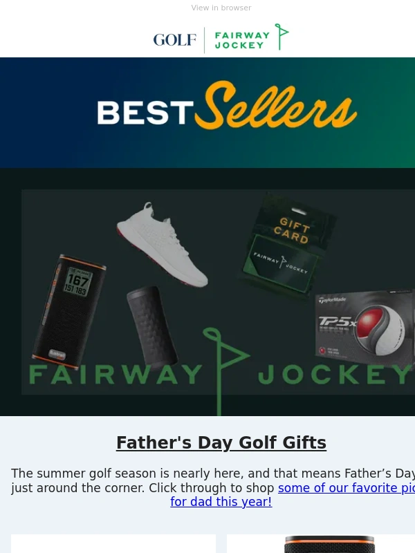 Golf - Shop Father's Day deals at Fairway Jockey