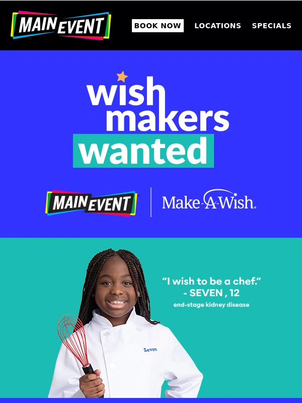 Main Event - Donate $5,Get $20 FREE Fun