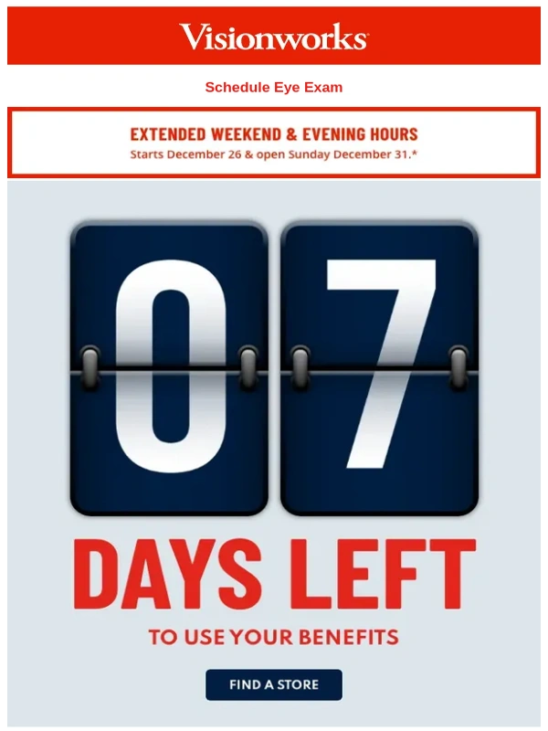 Visionworks - S-E-V-E-N days left!