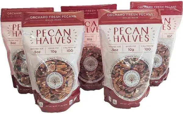 Orchard Fresh Shelled Raw Pecan Halves