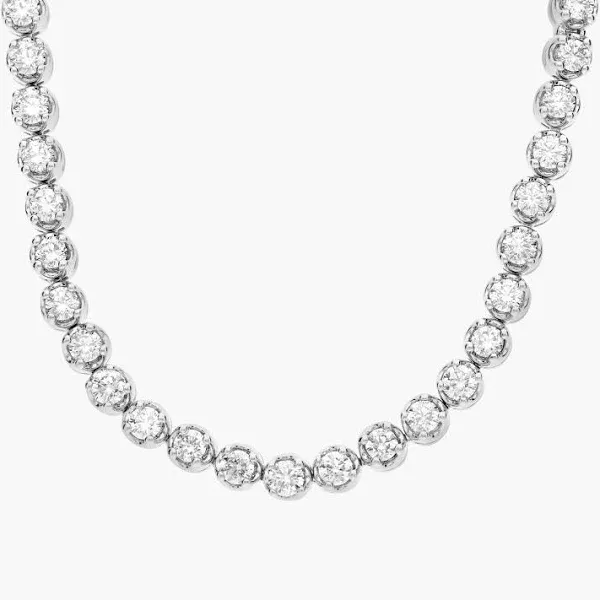 Blue Nile tw. Straight Eternity Necklace In Yellow Gold