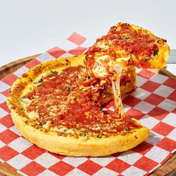 Gino's East Chicago Deep Dish Spinach Pizza Box