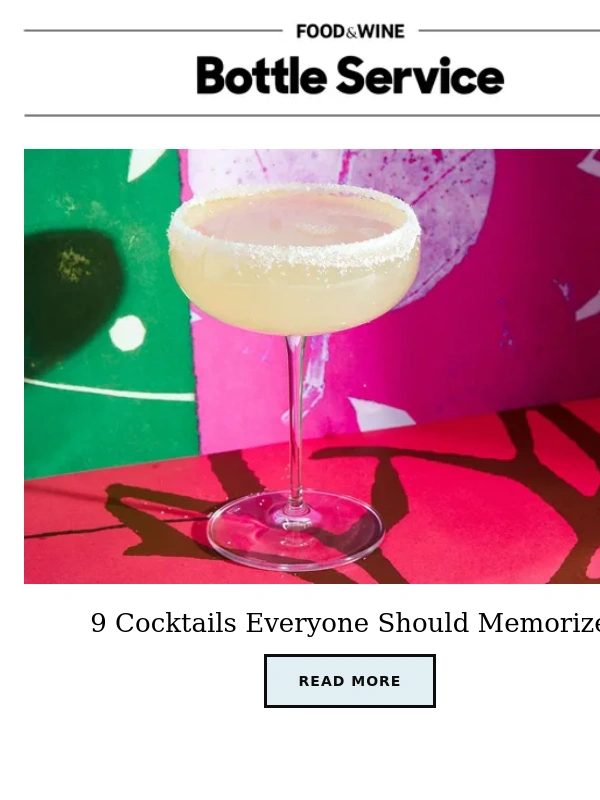Liquor - 9 Cocktails Everyone Should Memorize