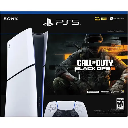 For military only: Sony PlayStation 5 Call of Duty Black Ops 6 Slim Digital Bundle - $379