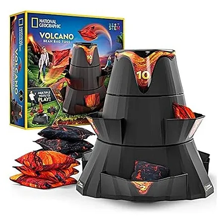 National Geographic Stackable Volcano Bean Bag Toss Backyard Game Playset $14.85 + Free Shipping w/ Prime or $35+