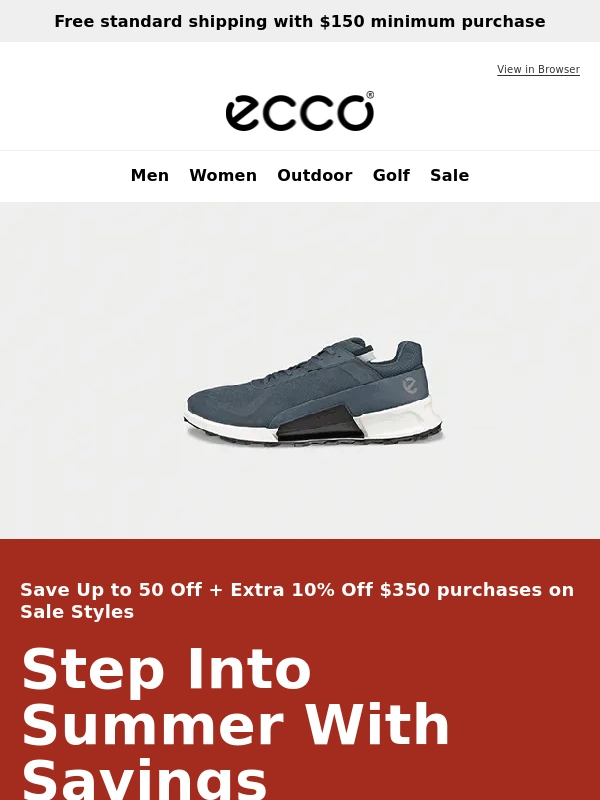 ECCO - Get Summer Ready: Up to 50% Off Memorial Day Styles