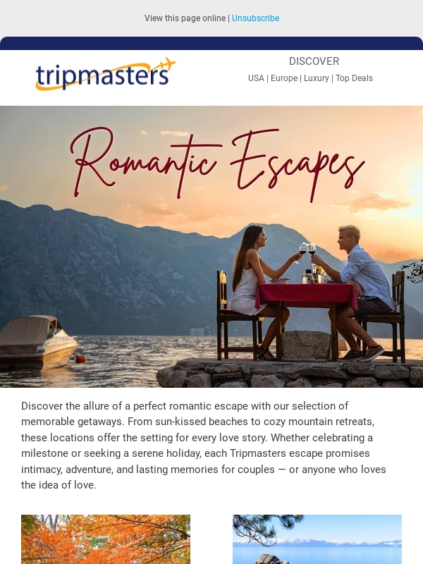 Tripmasters - Romantic Escapes
