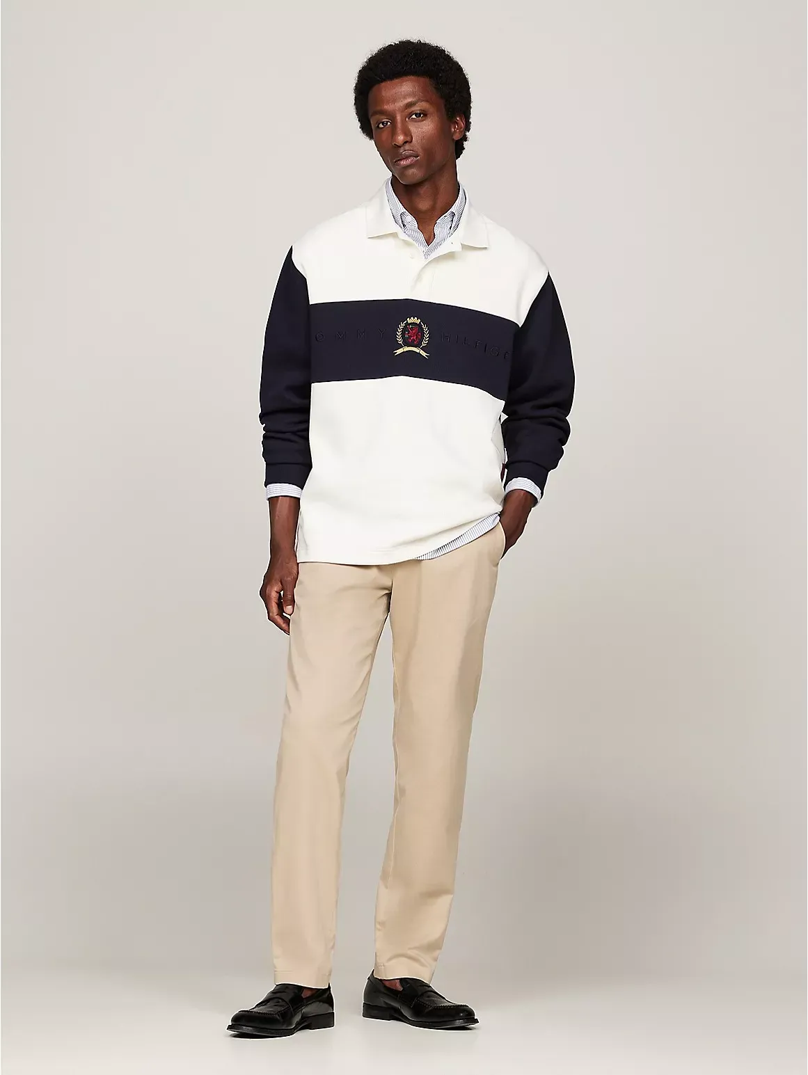Tommy Hilfiger Men's Relaxed Tapered Chino - Beige - 30W x 32L