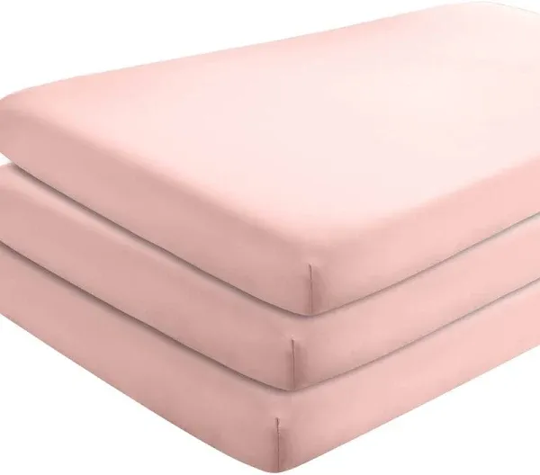 Bare Home Microfiber Crib Fitted Sheet 3 Pack