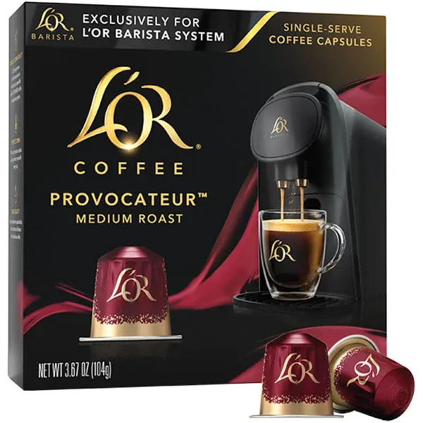 L'or Coffee Pods Provocateur Blend Medium Roast 100 Capsule Bundle