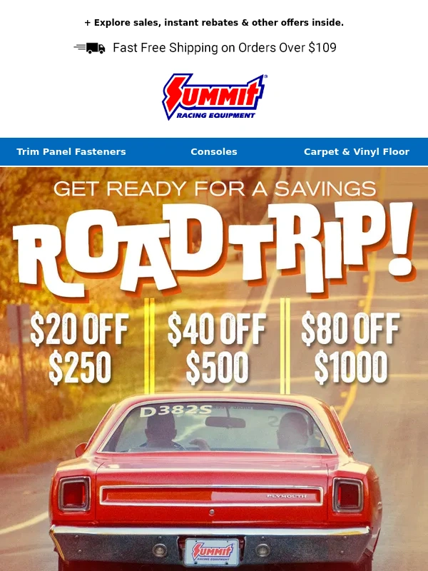 Summit Racing - A Deal You Can’t Miss: Get Up To $80 OFF!