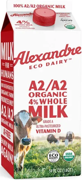 Alexandre A2/A2 Organic 4% Whole Milk