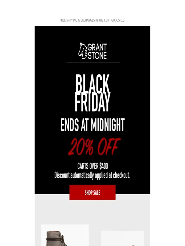 Grant Stone - 20% Off Ends at Midnight