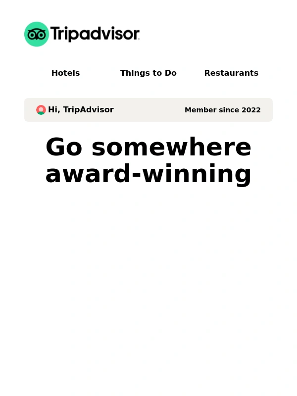 TripAdvisor - Your January member update