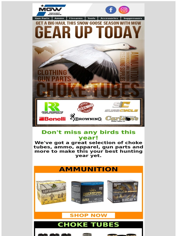 Midwest Gun Works - Gear up for goose hunting!?⏰?