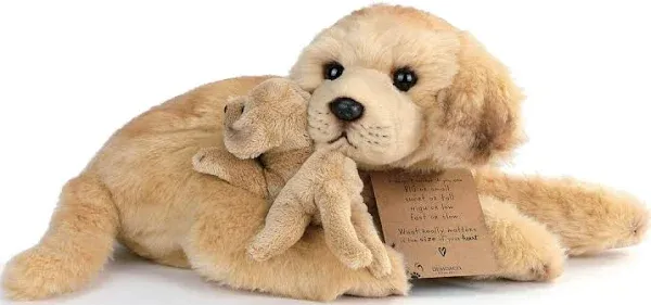 Demdaco You and Me Yellow Lab and Pup Plush Toy